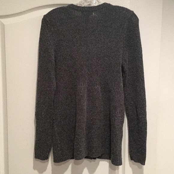 Banana Republic Grey Open Front Wool Cardigan - Picture 3 of 4